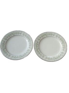 Noritake Ivory China LEXINE 7007 Salad Plates, Set of 2